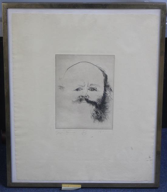 Jim Dine (1935-) Self Portraits, 17.5 x 14.5in.